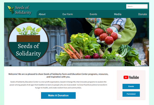 Seeds of Solidarity site frontpage