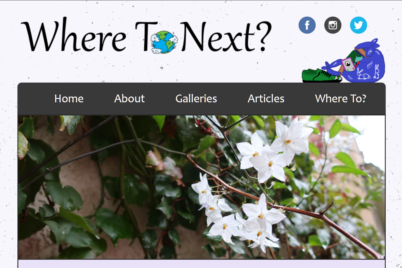 where to next frontpage