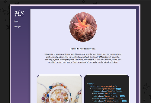 Harmonie site frontpage